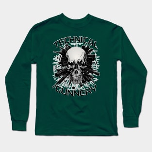 Technical Gunnery Skull Logo Military gift Long Sleeve T-Shirt